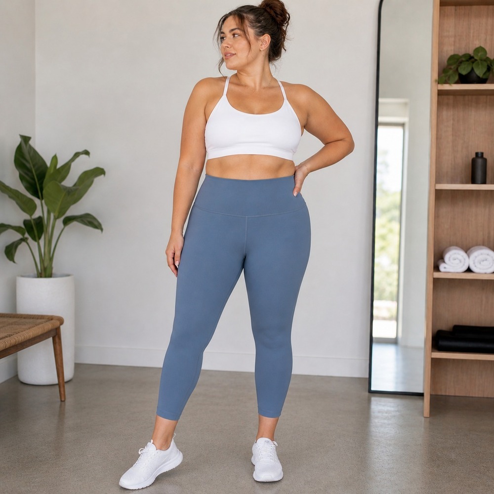 Lululemon Align HR Pants 25 in Sz 14 Steel Blue Leggings Nulu Yoga High Rise